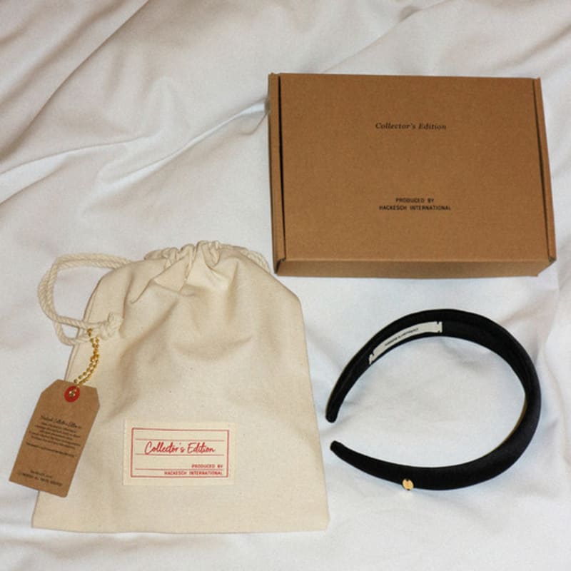 Hackesch Silk Headband_Black