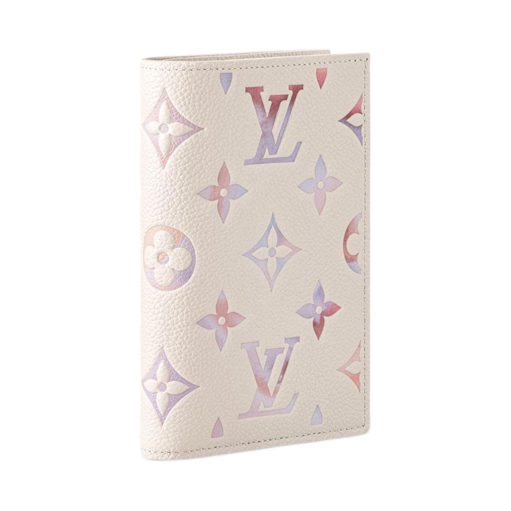 Louis Vuitton Passport Cover Dream Beige Embossed Cowhide Leather Women Wallets Cream M25917