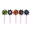 6Pcs Plastic Windmill Pinwheel Wind Spinner Kids Toy Garden Lawn Party Decor Toy Gift For Boys Girls Garden Windmills