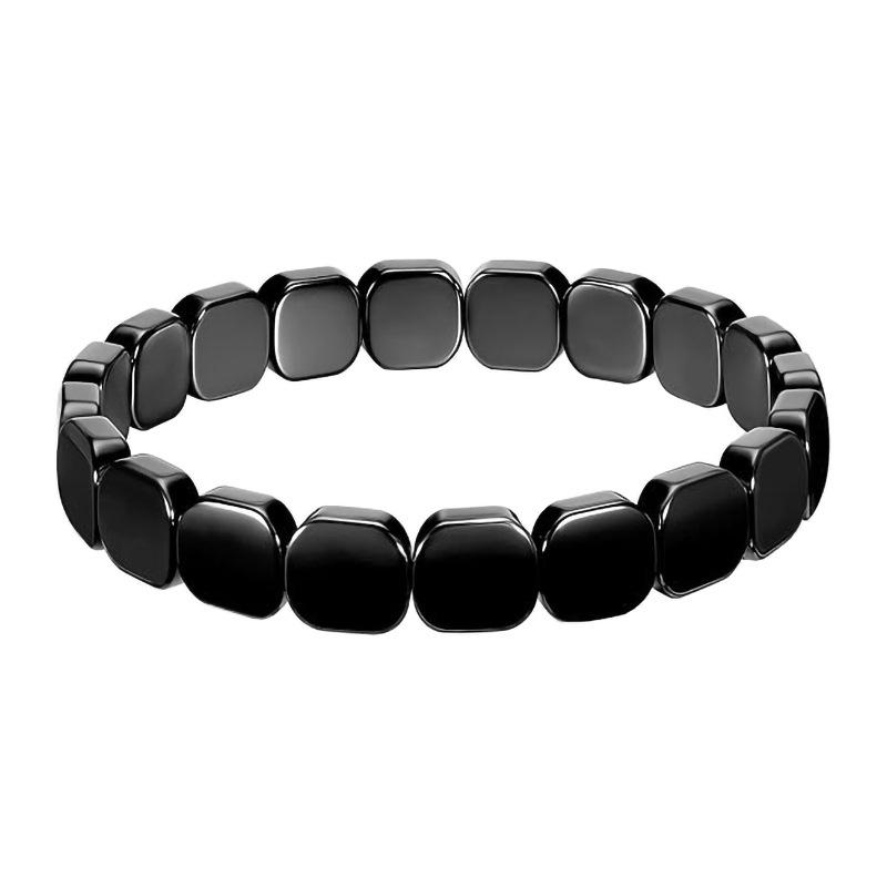 

Retro Black Iron Ore Magnetic Men s Bracelet