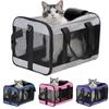 Breathable Foldable Outdoor Pet Carrier - Large Capacity Crossbody Bag for Dogs and Cats