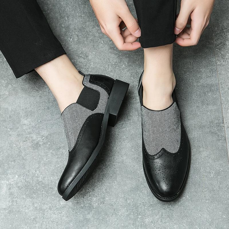 Italienische Herrenlederschuhe Mode und Freizeit Designerstil Hochzeit Outdoor Party Veranstaltung Walking Große Schuhe für Herren 38-46