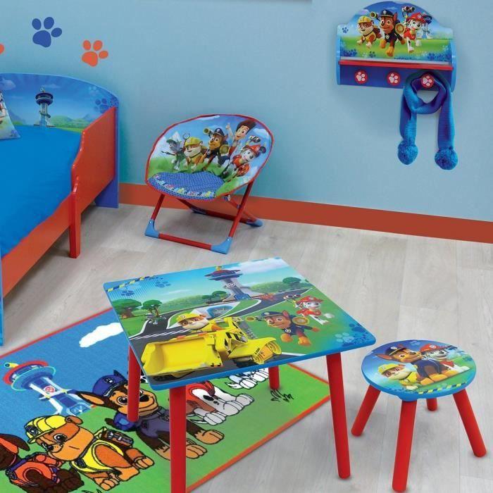 Siège lune pliable pour enfant - FUN HOUSE - Pat Patrouille - Bleu et rouge - Dimensions L 52 x P 45 x H 48 cm