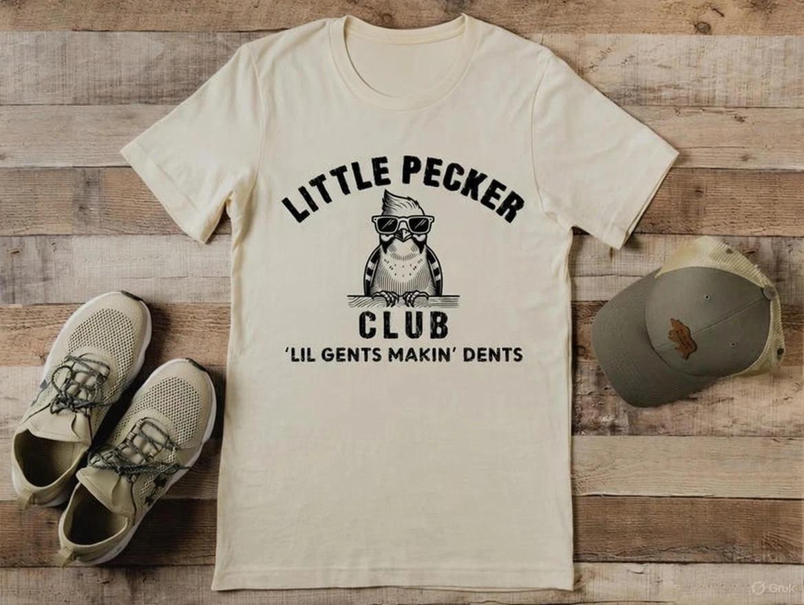 

Little Pecker Club Shirt , Lil Dents SweaT shirt, Offensive Men T shirt Funny XL