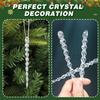 20-Piece Spiral Acrylic Icicle Ornaments for Christmas Tree and DIY Party Decorations