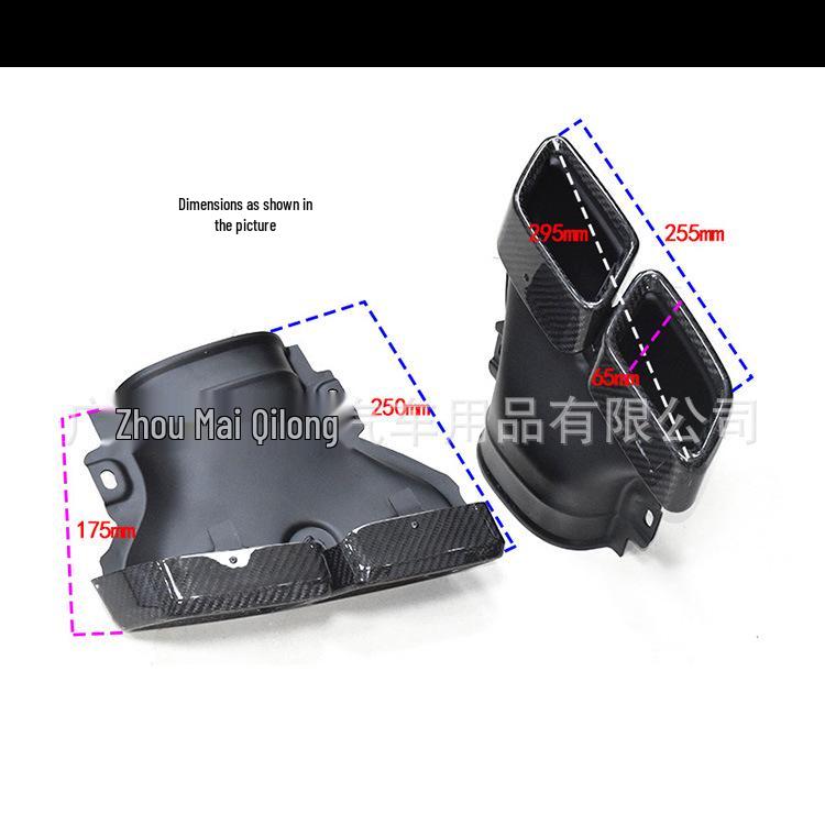 Carbon Fiber Quad Exhaust Tailpipe for Mercedes E-Class W213 E200/E260/E300 AMG