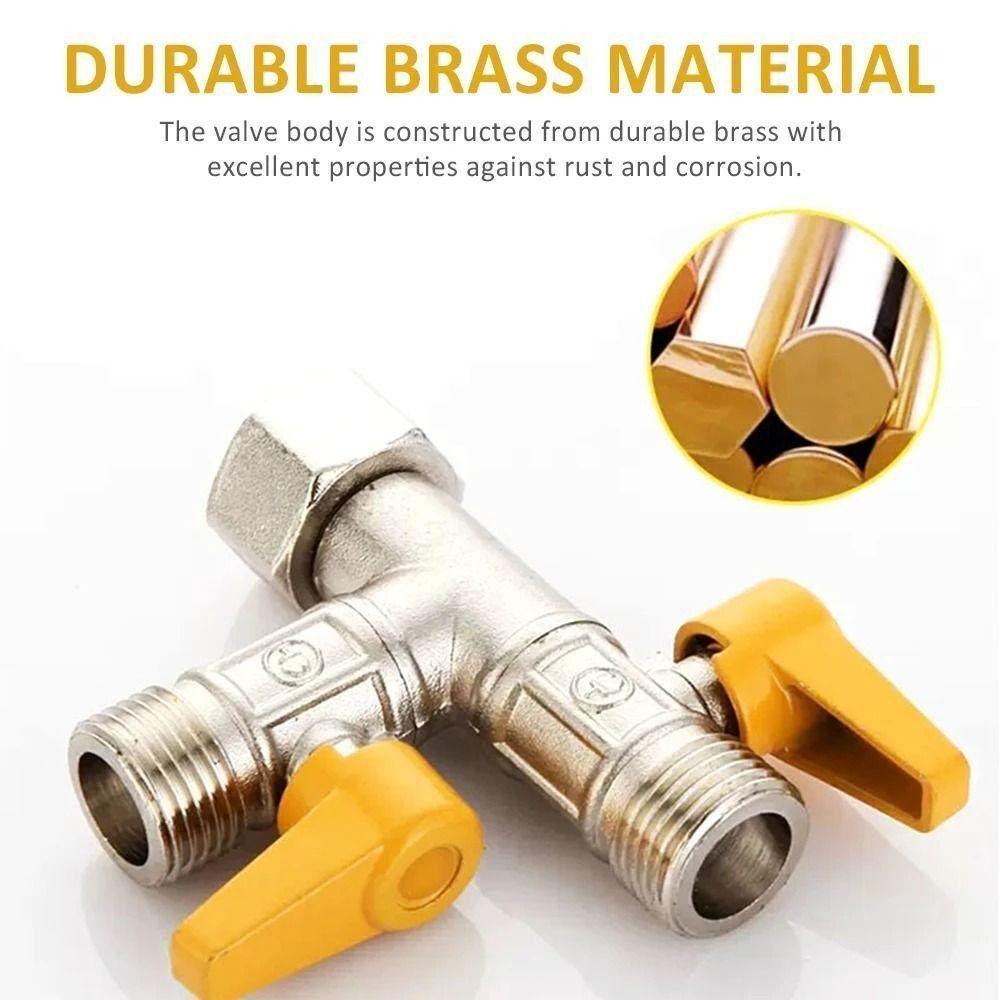 Zesílený sprchový přepínací ventil Mosazná hadicová armatura Nový uzavírací ventil Baterie