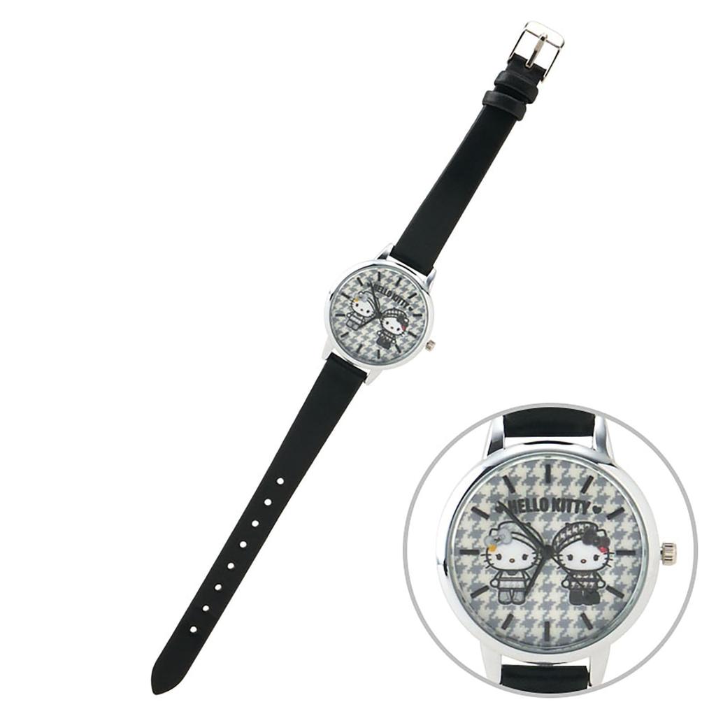Sanrio Hello Kitty Watch Girly Twin 282847 (Monochrome Coordinate)