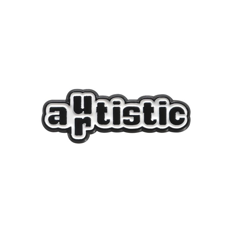 Autism ADHD Enamel Pin Neurospicy Autistic Awareness Puzzle Mental Health Brooches Lapel Backpack Badge Jewelry Gift For Friends