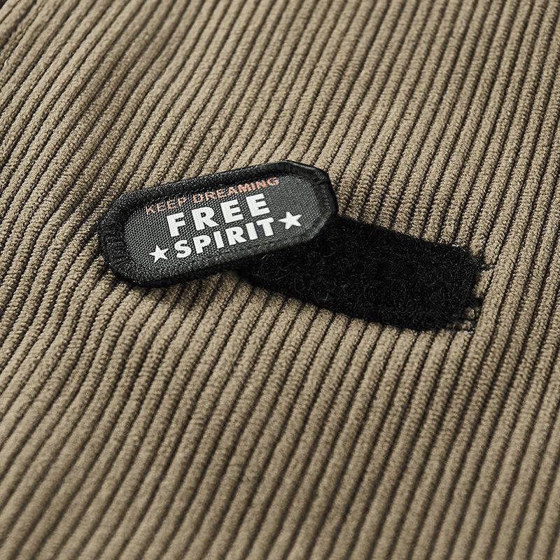 New Corduroy Jacket Men's Spring and Autumn Youth Casual Jacket Men's Autumn Top Baseball Uniform