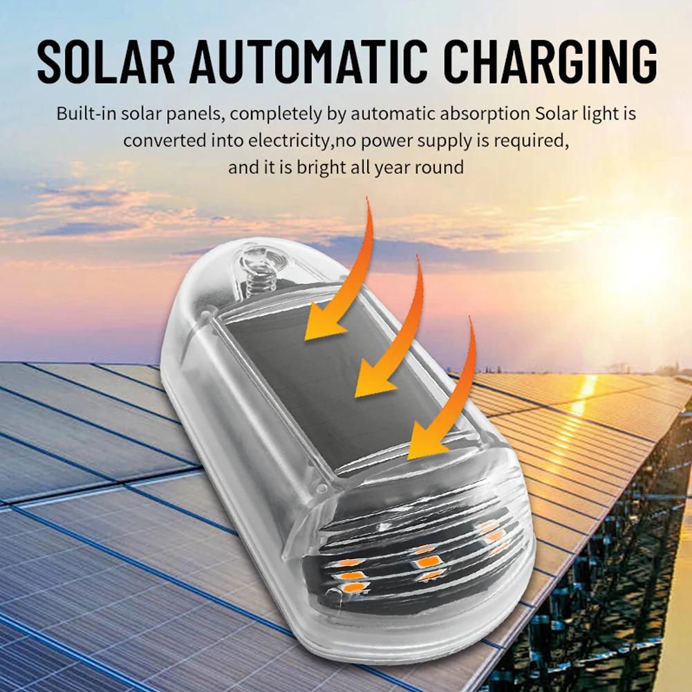 1Pc Car 7 Colors Cab Flashing Lights Punch-Free Solar Powered Roof Lights Cab Lights Wireless Phone App Control For Truck