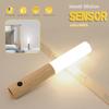 LANDGOO Motion Sensor Night Light, Magnetic Body Sensor, Hallway Rechargeable LED Light, Portable Staircase Light, Wooden Wall Sconce, Battery-Powered