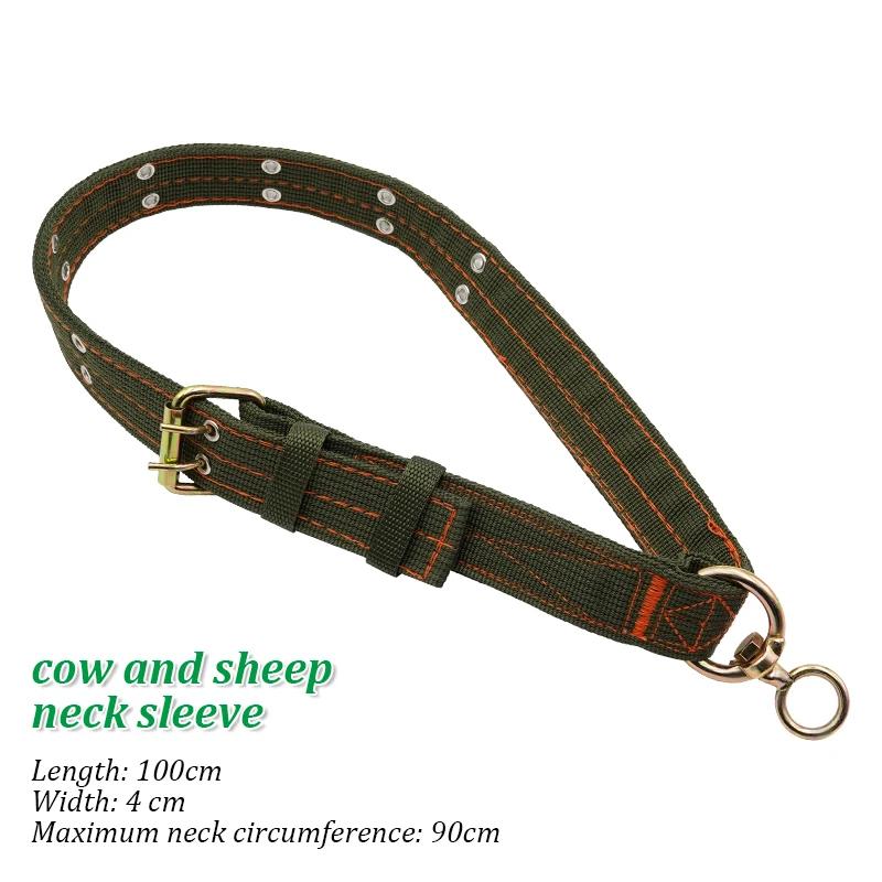 

1 шт. Ошейник для скота, Ошейник для перевозки коров, Регулируемый холщовый ремень, Прочный, Долговечный, Привязь, Ветеринарное оборудование, Принадлежности для кормления скота