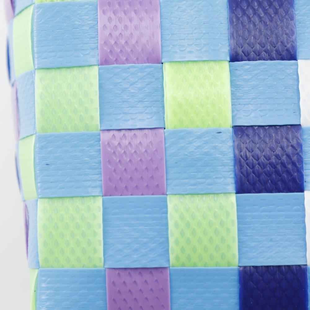 Marni Woven Micro Basket Handbag MW55F Basket Bag Blue / Multicolor Polypropylene Women Used