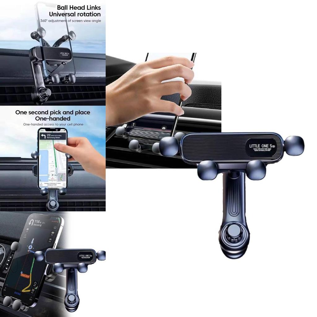 Gravity Sensing Car Phone Mount Universal Air Vent Holder Extended Arm