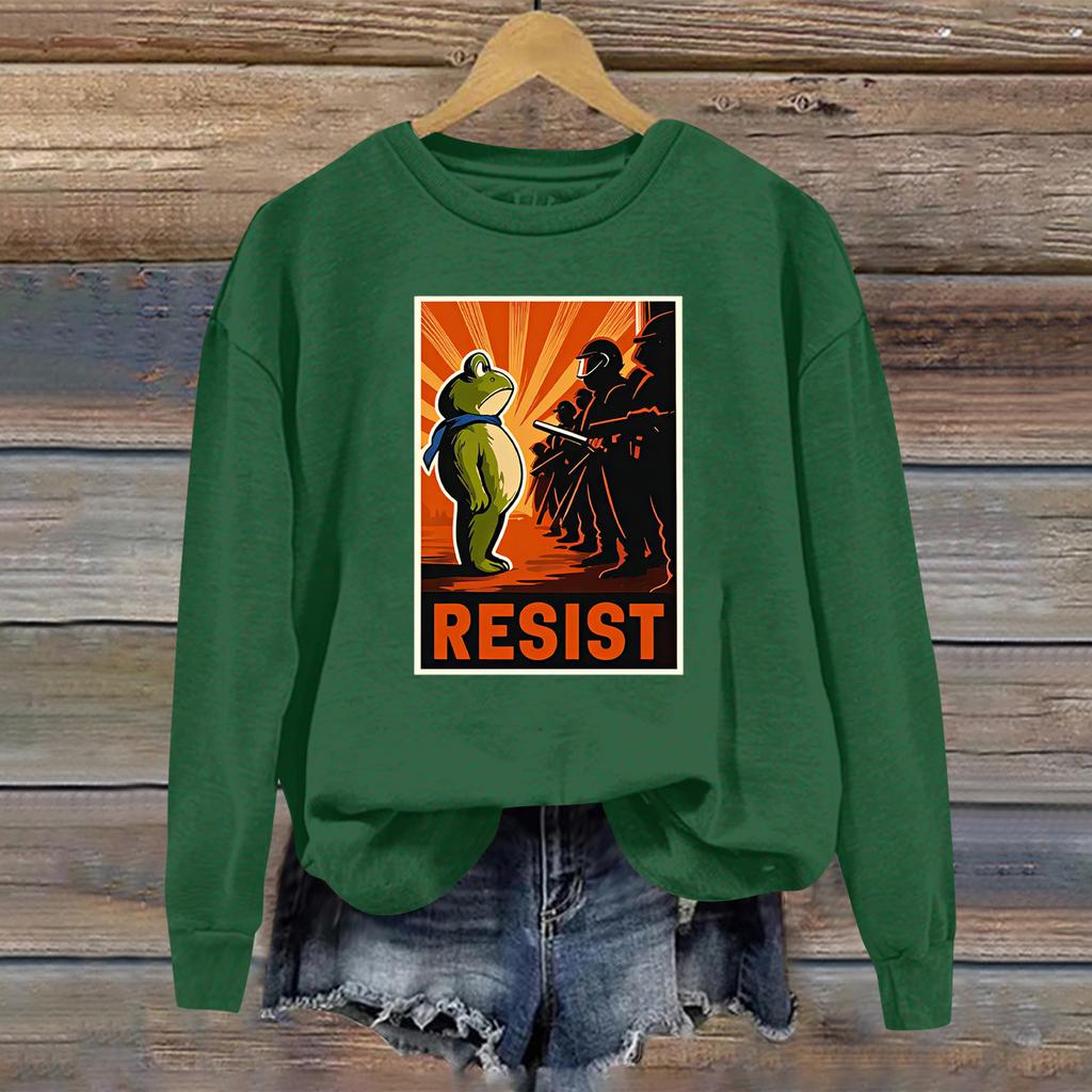 Women's Fashion Daily Versatile Casual Sweatshirts Long Sleeve Round Neck Top Sweatshirts