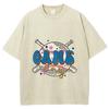 Washed Stylish Tee Y2K Style Short Sleeved American Graphic Trend T Shirt For Women and Men Overseas Cotton