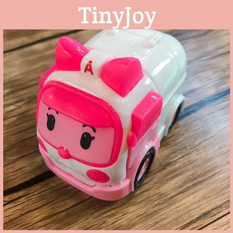 High-quality Robocar Poli Roy Amber Transformers Robot Action Figures Car Bus Set