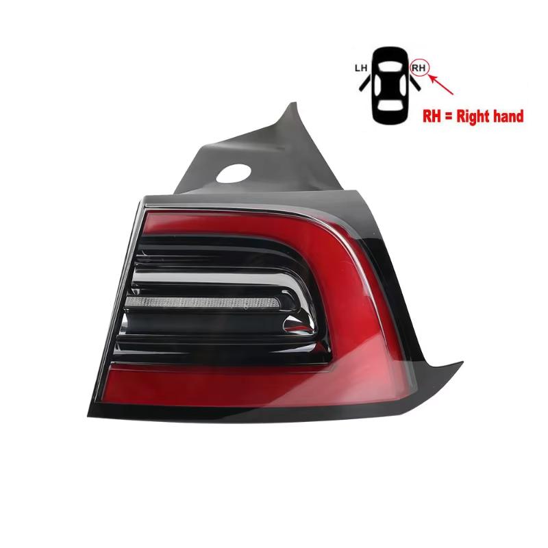 ZFX1 Led Tail Lights For Tesla Model 3 2017-2020 Rear Lamp Yellow Turn Signal Light Stop Brake Lamp Driving Fog Lamp Car Accessories
