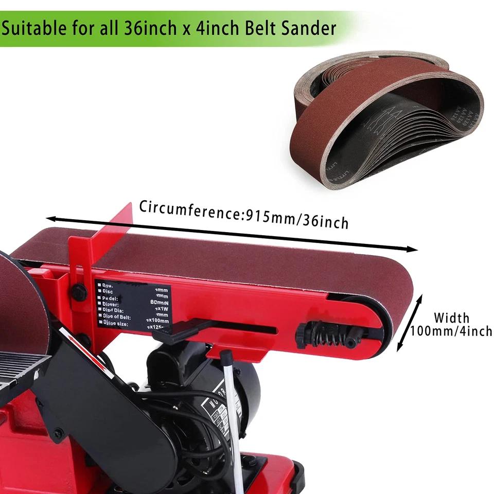 DE Warehouse 24H Shipping Free Delivery 15pcs 100*915mm Sanding Belt Mixed Air Finger Sander Grit 80-400 Grit Abrasive Tools