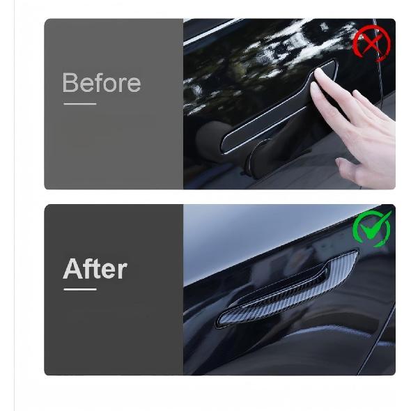 

Keenso Door Handle Cover, 4PCs Anti Freezing Car Door Handle Protector for Model Y 2021-2023,for Model 3 2016-2023