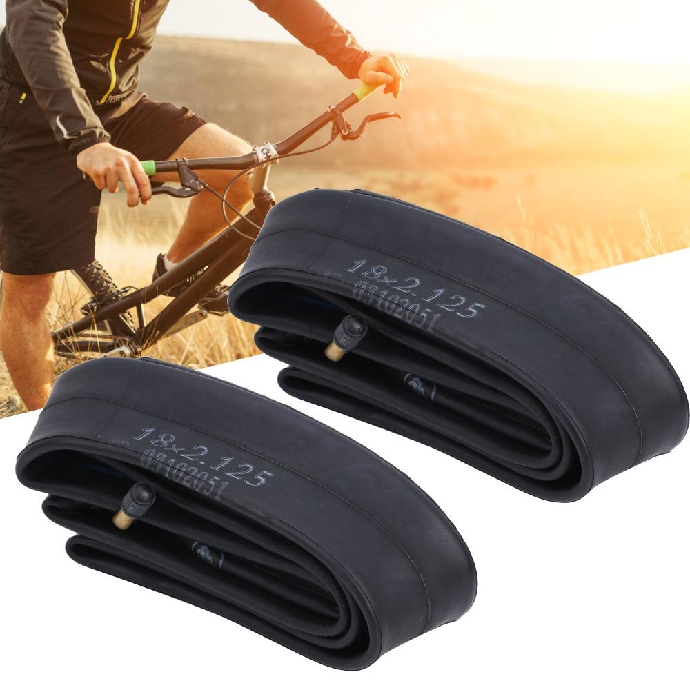 2 Stück Butylkautschuk Schlauch Ersatz 18x2.125 Zoll Fahrrad Ersatzschläuche Fahrradwartung