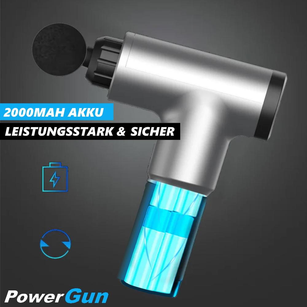 Pistolet de massage PowerGun, ensemble de pistolets de massage m. 4 têtes de massage électriques