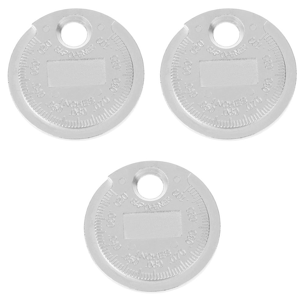 1-3PCS Coin-Type 0.6-2.4mm Ignition Spark Plug Gap Gauge Measurement Tool Range Spark Plug Gage Caliber Measuring Tool Feeler