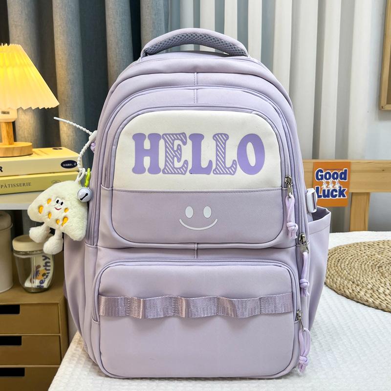 Junior High School Student Schoolbag Large Capacity New Japanese Backpack Men and Women the Same Style Fashion Simple Travel Leisure Backpack Women