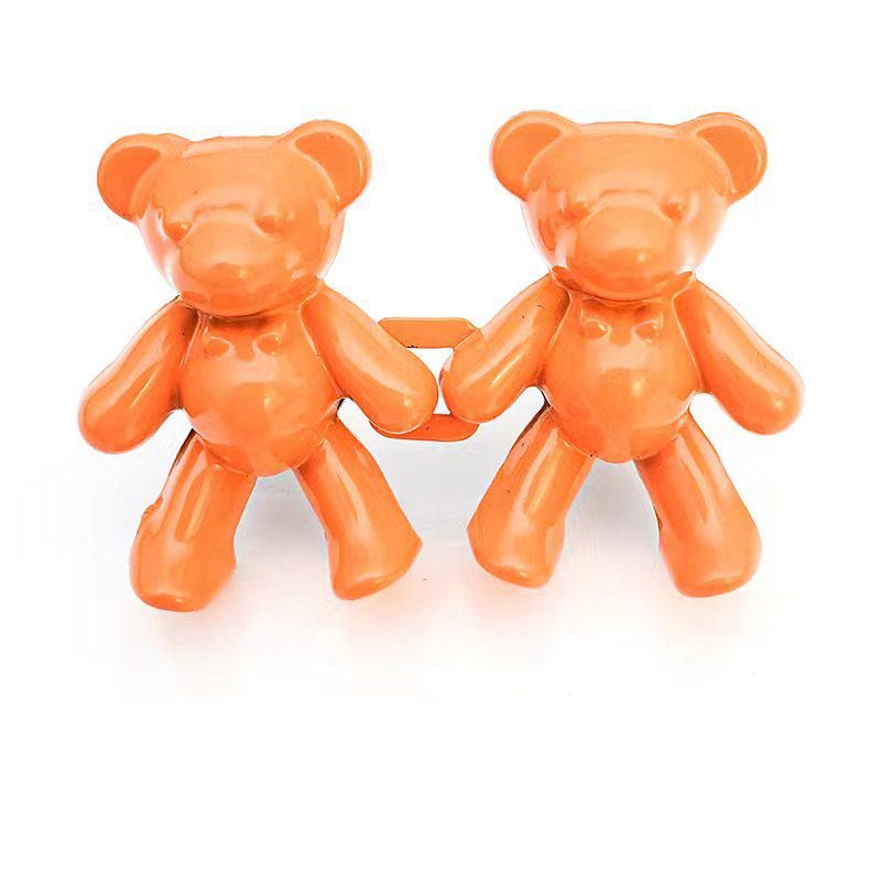 Adjustable Bear Waist Buckle Skirt Decor