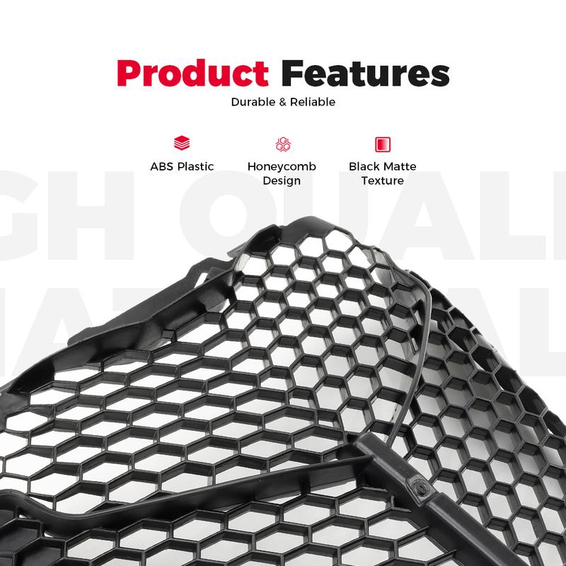 KEMIMOTO #1PE-E2467-00-00 Mesh Grill Radiator Guard Protector for Yamaha Raptor 700 700R 2013-2025Radiator Shield Grille Cover