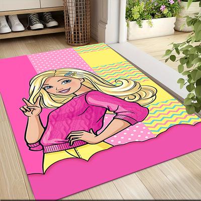 Pop Art Barbie Style Carpet Rug Soft Washable Antislip Home Living Room Sofa Mats Personalized Christmas Rug