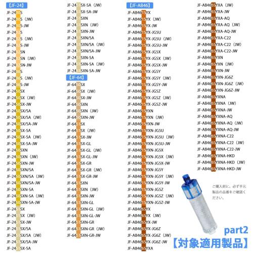 Replacement Cartridge for JF-K22 Water Purifiers JF-K22-C, JF-K22-CF, JF-K22-D, and JF-K22-F. Removes 15+3 Substances. Compatible with JF-L451SX, JF-1