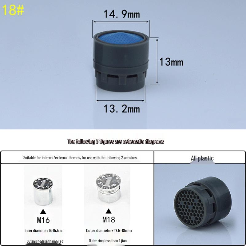 Basin Faucet Aerator Filter & Splash-proof Core Accessories
