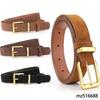 Korean Style Retro Suede Leather Belt with Pin Buckle – Perfect for Coats & Jeans