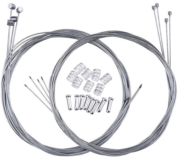 Bicycle Brake & Shifter Cable Housing Set - Universal 5mm/4mm for Mountain/Road Bikes