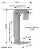 Computer Holder ST-ZA-01 - Aluminum