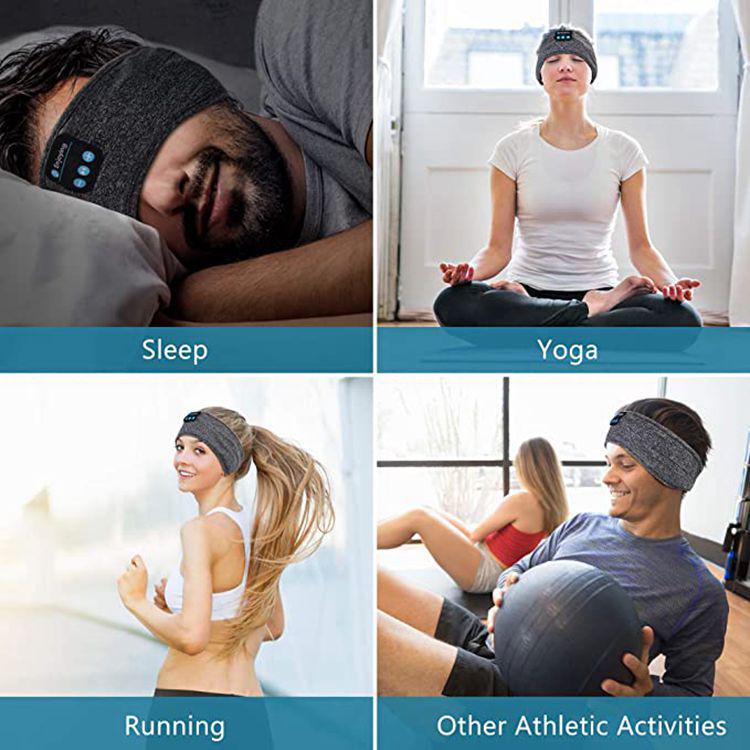 Bluetooth Sleep Headphones and Eye Mask Headband: Wireless Music for Sleeping and Sports