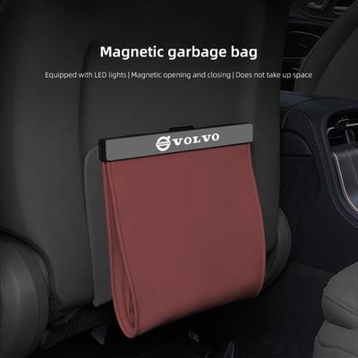 Magnetická odpadková taška na zadní stranu sedadla do interiéru auta Pro XC60 S60 V40 V50 V60 S80 S40 C30 AWD C70 S40 S60 S80 S90 T6 V