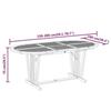 VidaXL Ensemble à Dîner de Jardin 5 pcs Mobilier de Salle à Manger de Patio Table et Chaises de Repas de Terrasse Extérieur 3087341