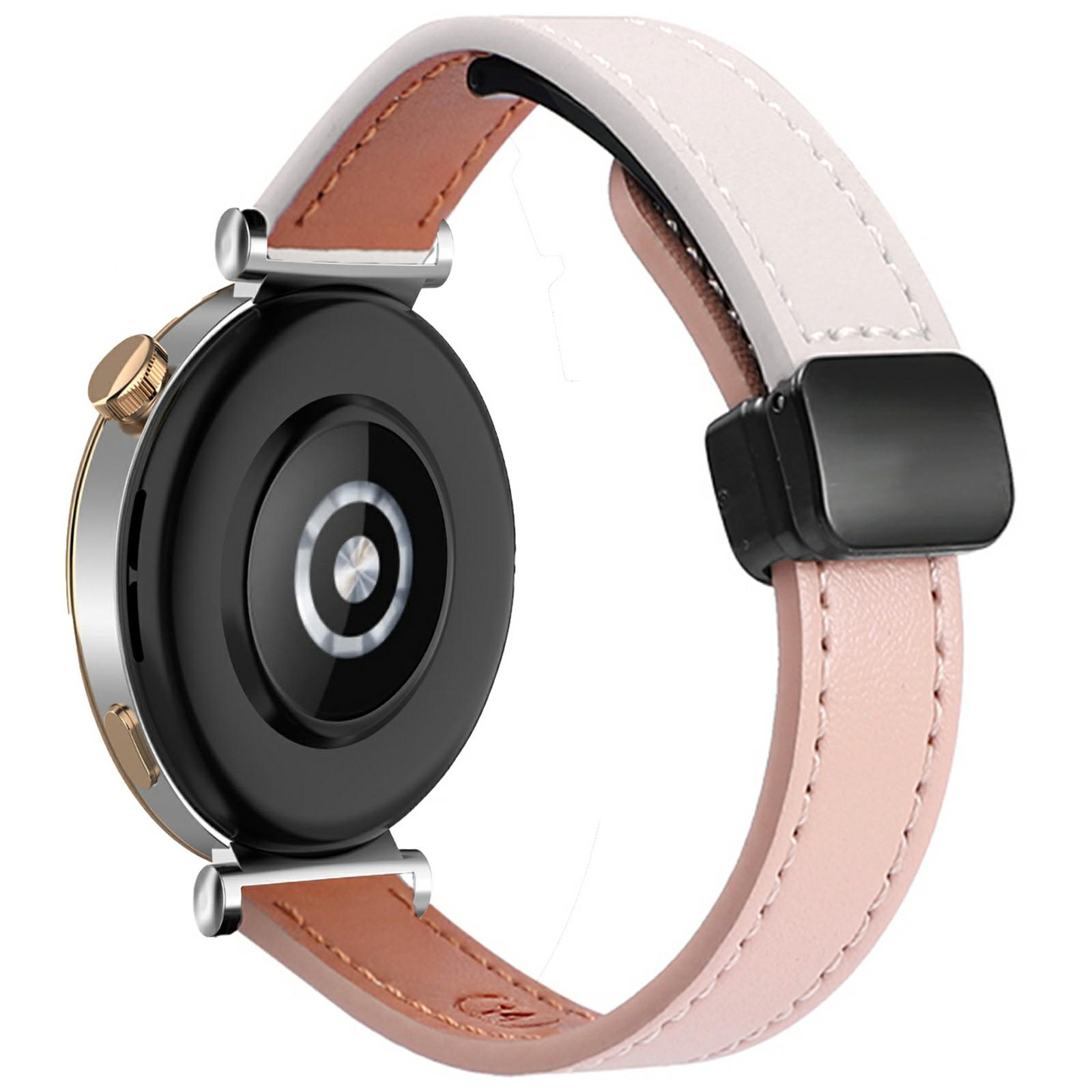 

For Samsung Galaxy Watch7/Watch FE/Watch6/Watch 5/Watch4 Universal 20mm Magnetic Buckle Slim Microfiber Leather Watch Strap G
