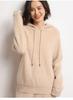 Women's Thick Wool Cashmere Knit Hoodie, Autumn/Winter Loose Sweater Coat.