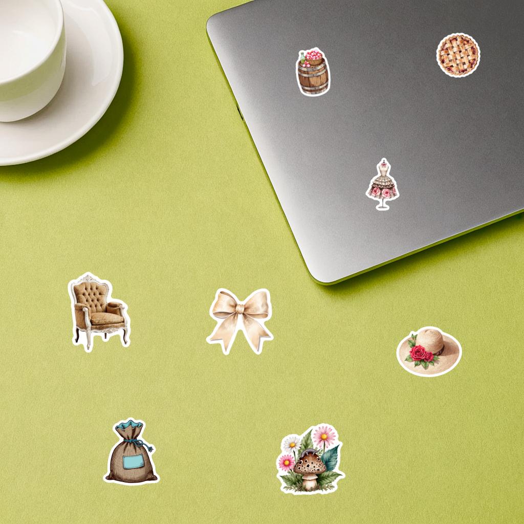 35pcs Retro Vintage Stickers Cute Retro Stickers Stickers For Laptop Motorcycle Luggage Phone DIY Phone