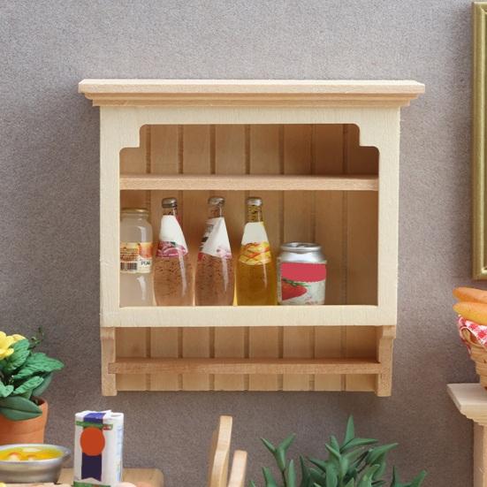 Miniature Wall-Mounted Shelf 1:12 Scale Retro Mini Shelf Tiny Tiered Storage Shelf for Miniature Kitchen Living Room Doll Furniture