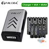 PALO 4Pcs 3000mAh 1.2V AA Rechargeable Batteries+4Pcs 1100mAh 1.2V AAA Battery NI-MH AA AAA Rechargeable Battery for Camera Toy