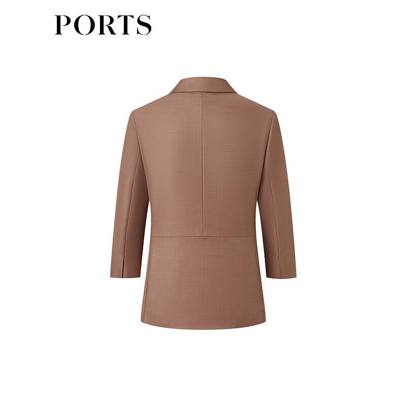 PORTS Women's Brick Red Terracotta Brown Casual Jacket