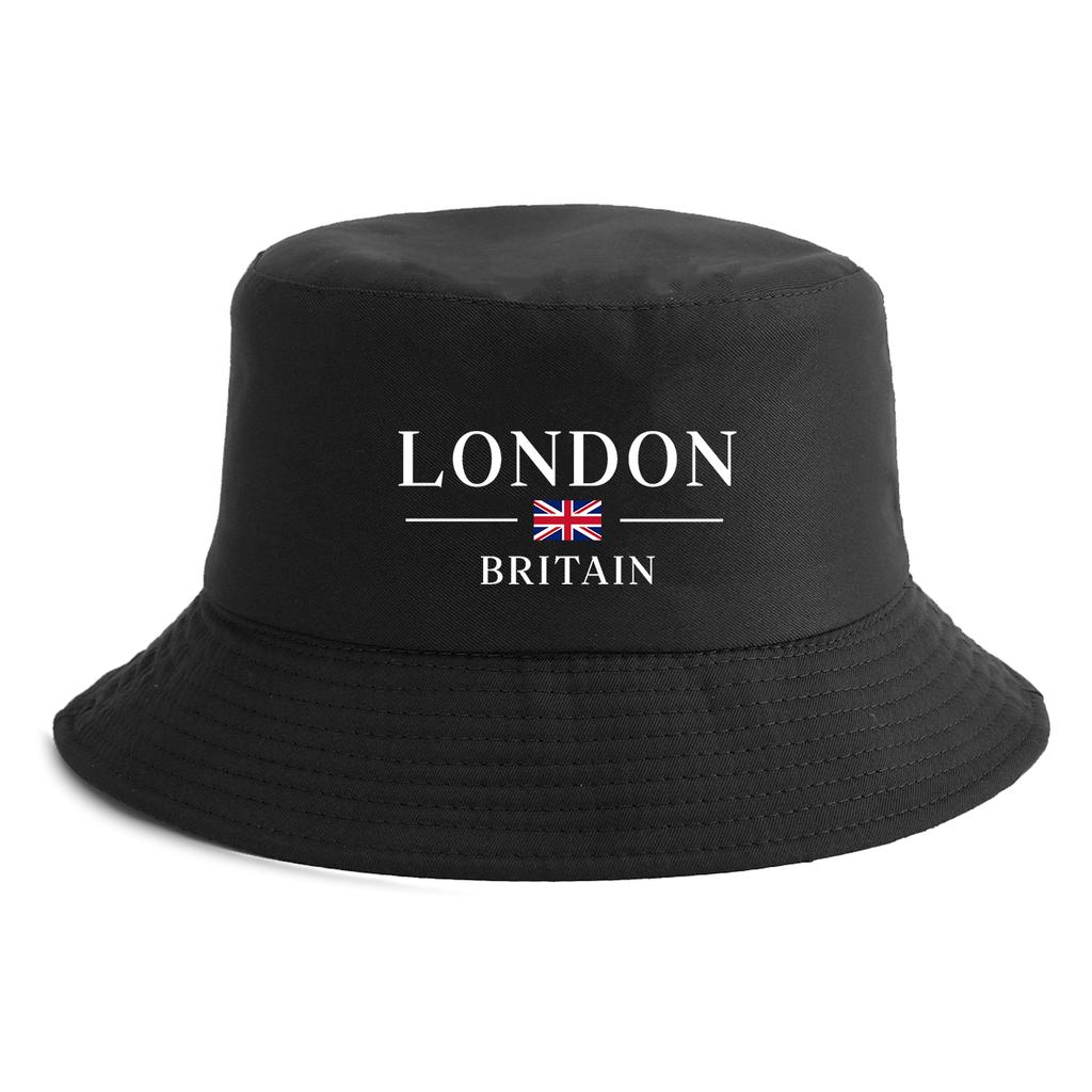 Unisex London Britain Flag Print Bucket Hat Reversible Retro Fisherman Cap Available In Multiple Retro Colors Outdoor Sun Hat