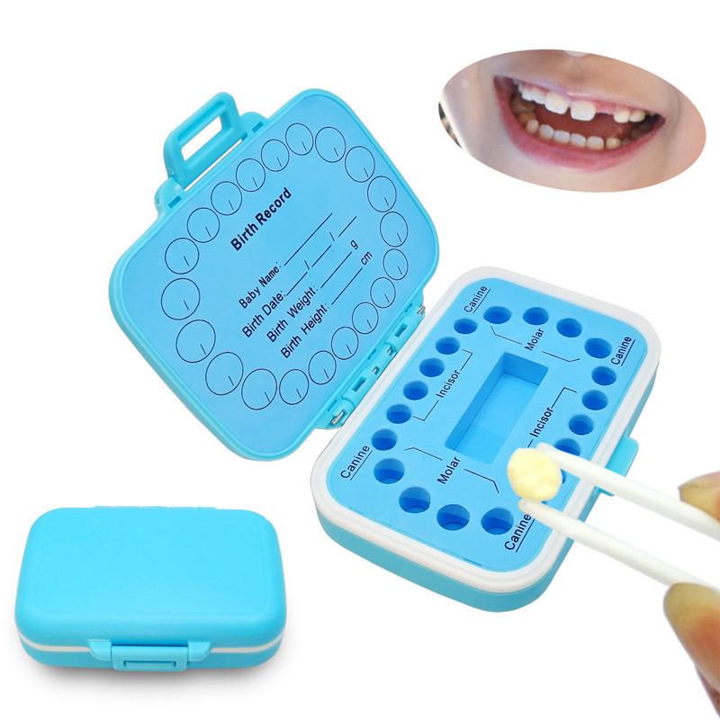 Baby Box Tooth Keepsake Eva Material Teeth Storage For Children Safe Kids Blue
