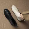 Krazing Pot Microfiber Round Toe Thick Heels Chelsea Boots Size 42 Zip Beauty Lady Women Stretch Ankle Boots