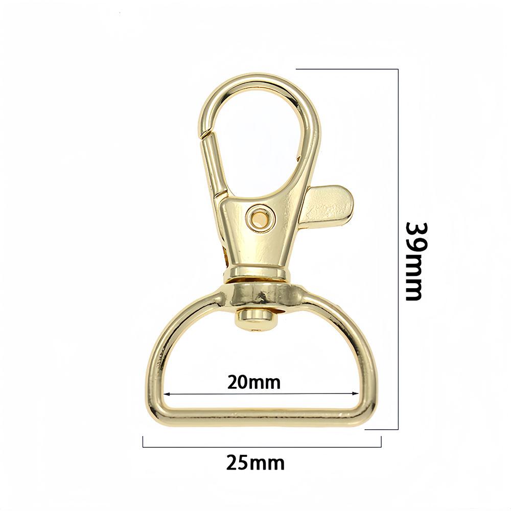 5/10PCS Swivel Hook Key Chain Clip Hook D-Ring Lanyard Lobster Claw Clasp for Lanyard Key Ring Making Wallet Hardware Crafts